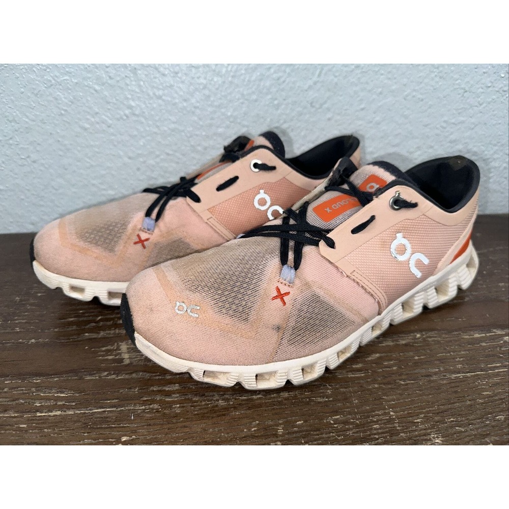 On Cloud X Running Sneakers Athletic Shoes Women Size 9.5 Pink Lightweight